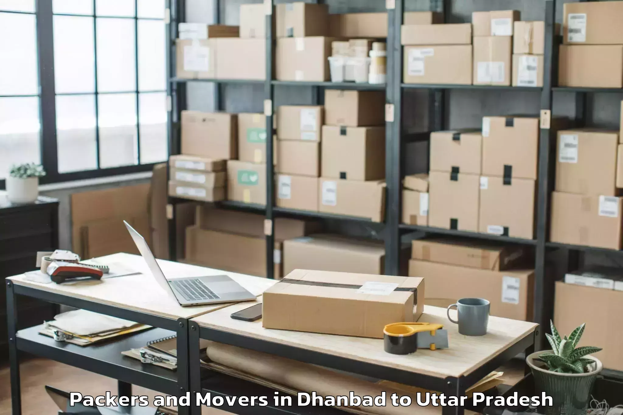 Book Dhanbad to Jalesar Packers And Movers Online